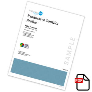 Everything DiSC Producttive Conflict Profile Cover